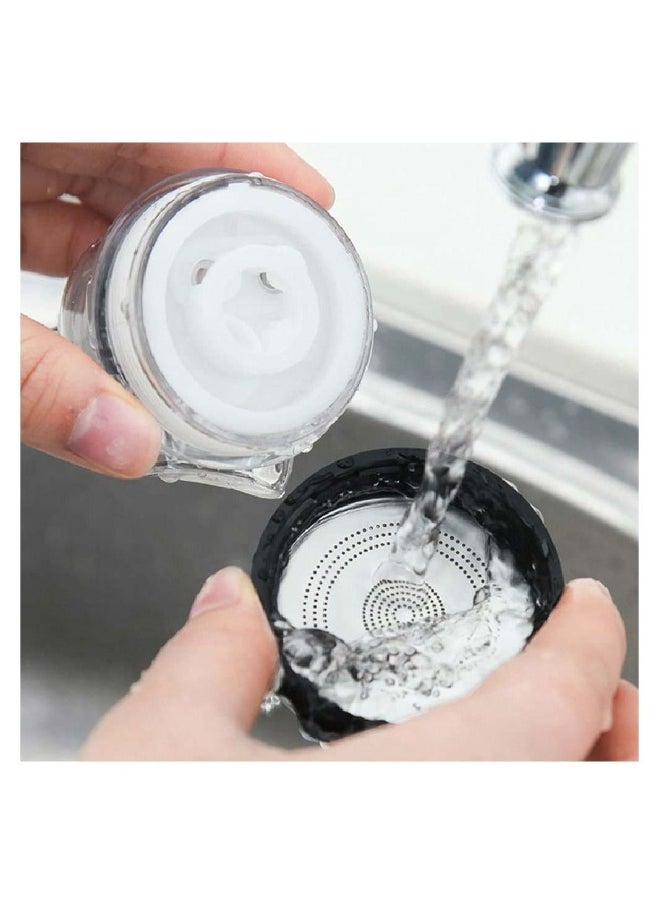 Generic - 360°Swivel Faucet Tap Aerator Transparent Adjustable Water Saving Faucet Splash Proof Filter Booster 3 Modes are Adjustable Used in Bathroom Kitchen Washbasin 3Pcs - Image 1