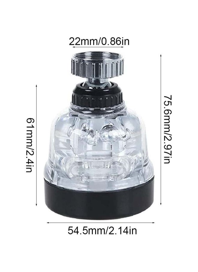 Generic - 360°Swivel Faucet Tap Aerator Transparent Adjustable Water Saving Faucet Splash Proof Filter Booster 3 Modes are Adjustable Used in Bathroom Kitchen Washbasin 3Pcs - Image 1