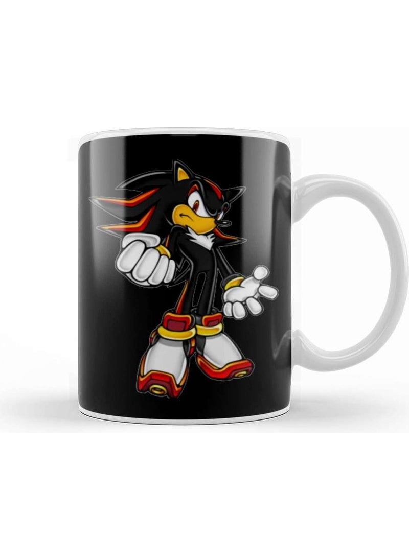 Baskı Dükkanı Print Shop Sonic Team Shadow The Hedgehog Mug Porcelain 