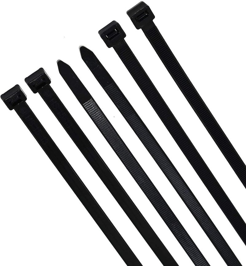 Cable Ties, 100pcs Self Locking Ties Heavy Duty Nylon Zip 15cm(4.5inch), Black - Image 3
