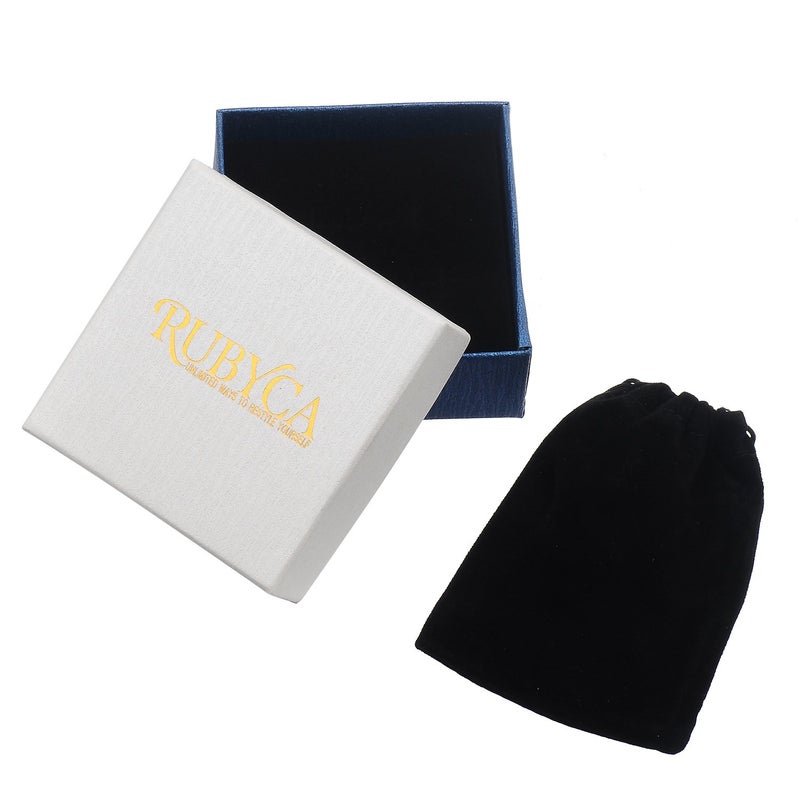 RUBYCA Round Crackle Druk Czech Crystal Pressed Glass Beads for Jewelry Making 8mm Strand (Brown) - Image 5