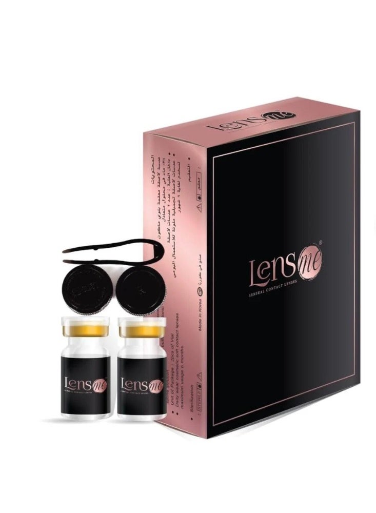 LensMe Lens Me (Annual) 2-pack of lenses (3.50-), 6-month disposable contact lenses, colored contact lenses, cosmetic contact lenses. - Image 2
