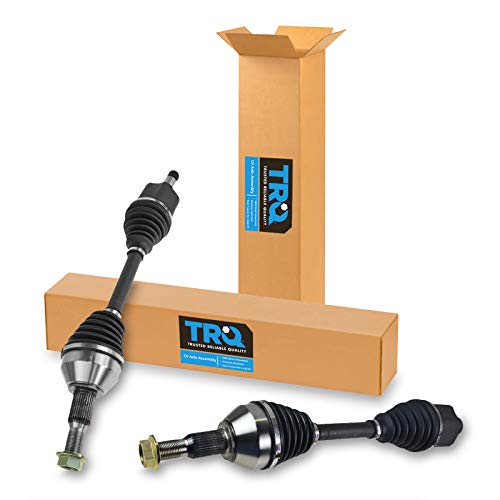 TRQ Front CV Axle Shaft Assembly Set Compatible with 2008-2017 Buick Enclave 2009-2017 Chevrolet Traverse 2007-2017 GMC Acadia 2017 Acadia Limited 2007-2010 Saturn Outlook - Image 1