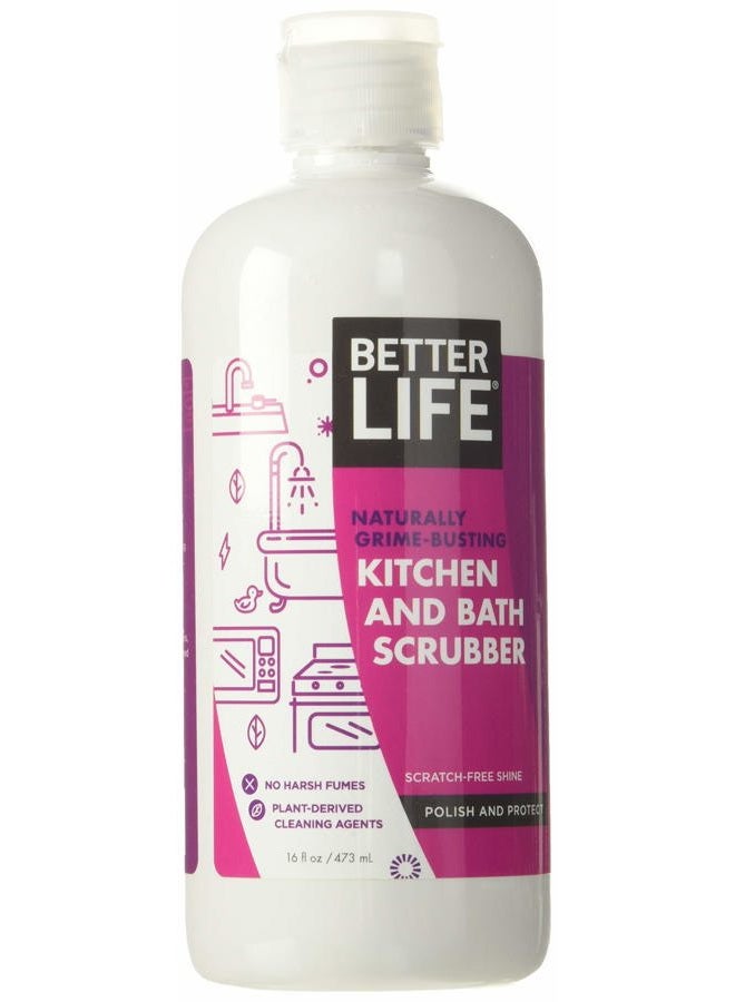 Better Life Natural Kitchen and Bath Scrubber, 16 Ounce (Pack of 1), Glass - Image 1