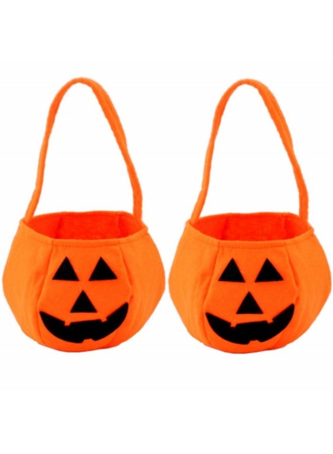 2 Pack Pumpkin Candy Bags for Kids - Image 1