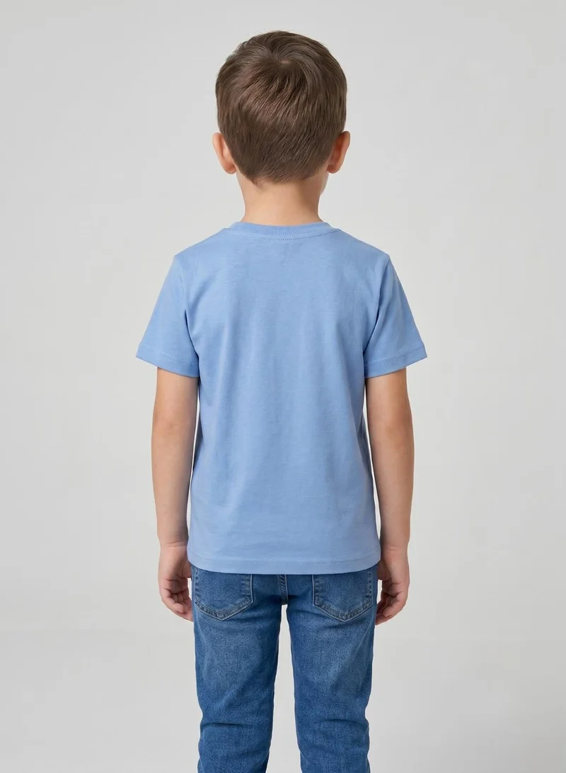بيبي كلو Solid Blue tee for boys and  girls