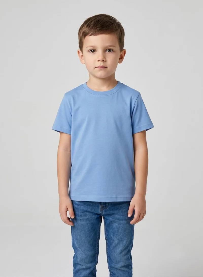 بيبي كلو Solid Blue tee for boys and  girls