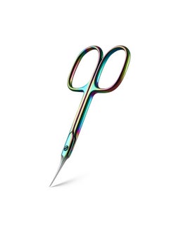 BEZOX Curved Cuticle Scissors - Precision Manicure Scissor Nail Cuticle Trimmer, Professional Stainless Steel Nail Scissors For Cuticle Care, Cuticle Cutter Small Scissors For Women - Rainbow  - Image 1