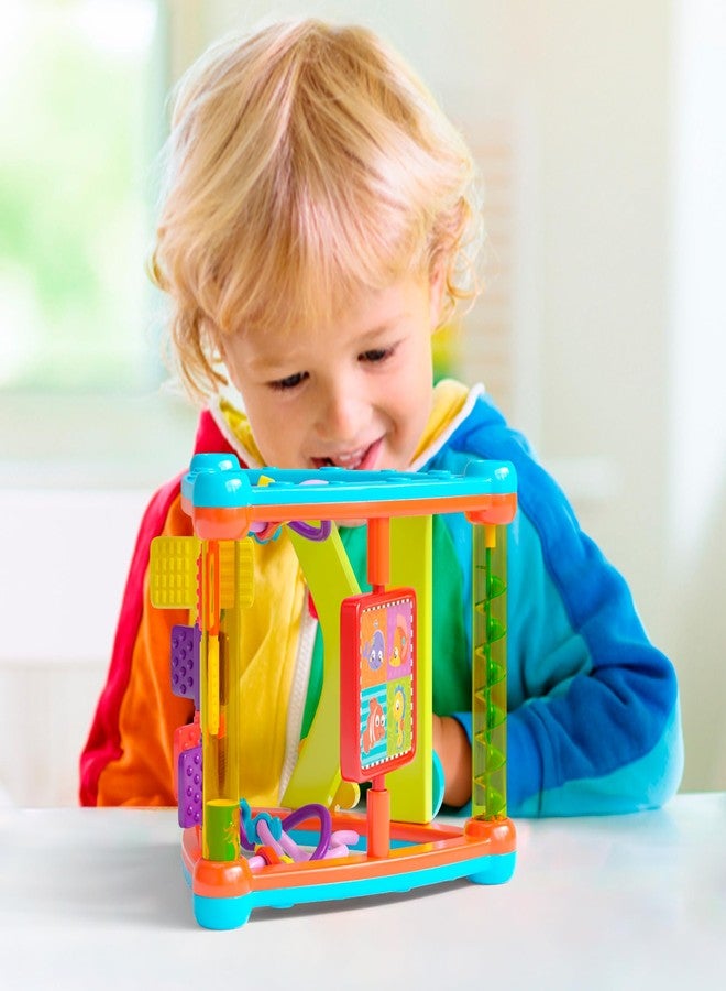 Lollipop Interactive Toddler Activity Triangle - Montessori Toys for Toddlers - Activity Cube for Play and Learning Educational Busy Cube with Shapes, Colors, and Spinners - Image 2