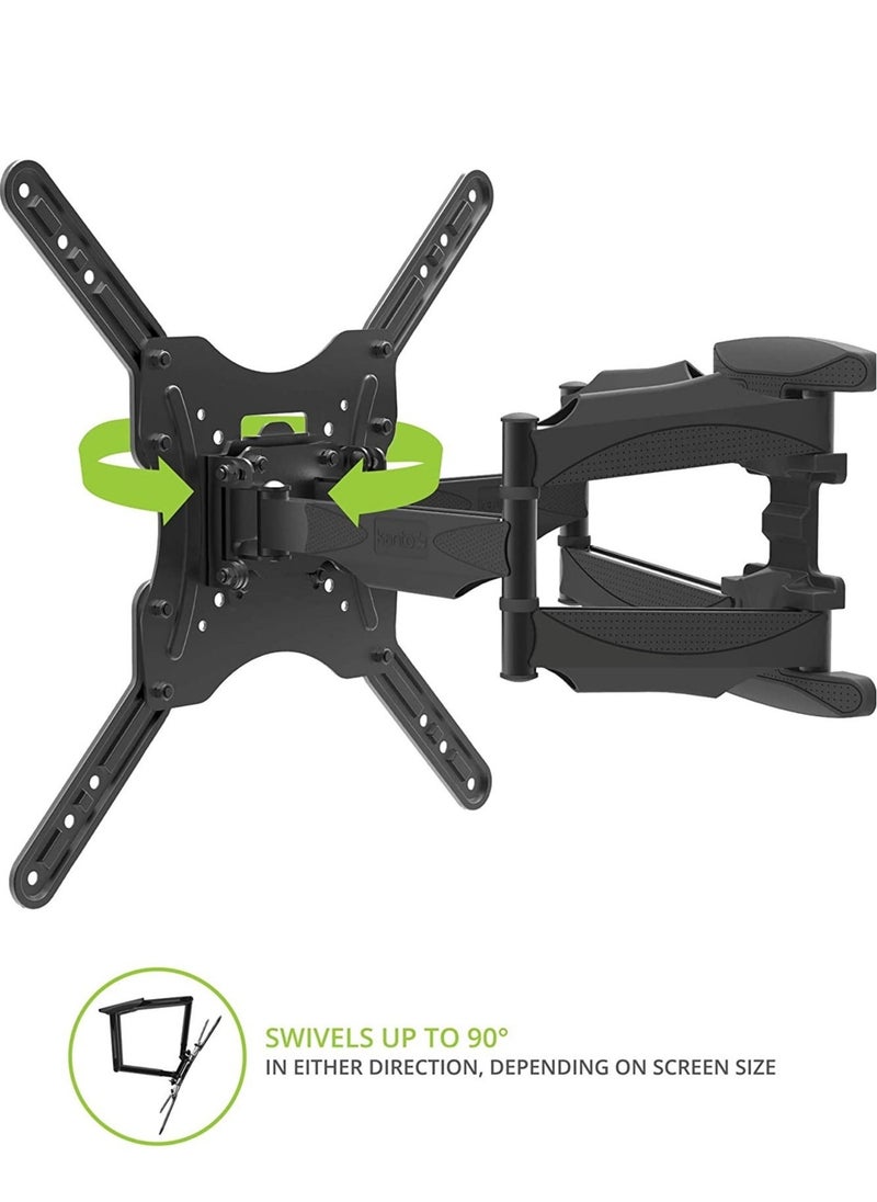 ELTRAZONE Curved TV Wall Mount, Universal, Full Motion TV Wall Mount for 23-55 Inches LED LCD Flat Curved Screen TV.  - Image 5