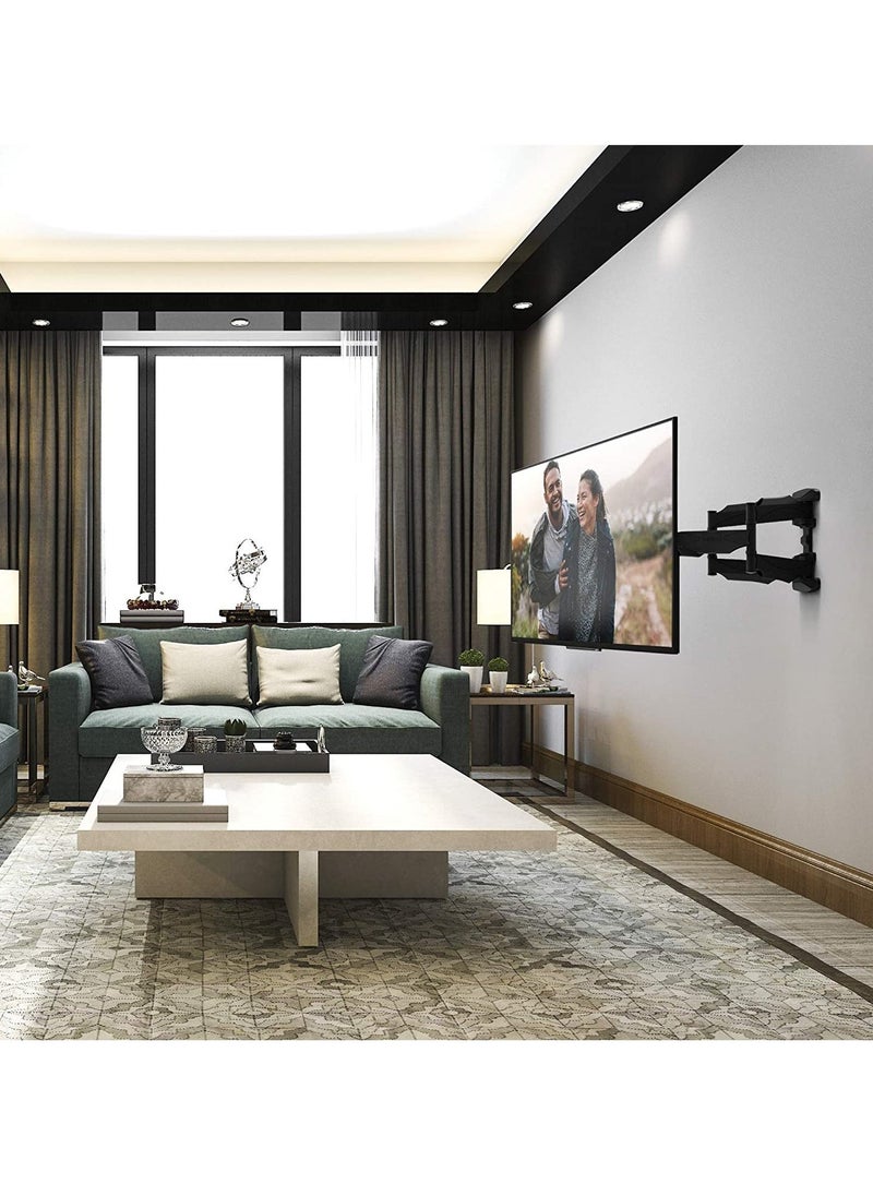 ELTRAZONE Curved TV Wall Mount, Universal, Full Motion TV Wall Mount for 23-55 Inches LED LCD Flat Curved Screen TV.  - Image 2
