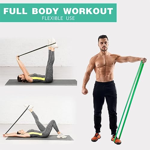 Proberos® Resistance Bands Set, Durable TPE Stretch Band for Exercise, Strength Training, Stretching, Yoga, Physical Therapy, Full-Body Home/Gym Workouts, Portable Fitness Accessories (3 Pcs 10-55kg) - Image 4