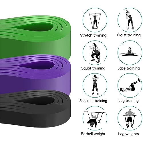 Proberos® Resistance Bands Set, Durable TPE Stretch Band for Exercise, Strength Training, Stretching, Yoga, Physical Therapy, Full-Body Home/Gym Workouts, Portable Fitness Accessories (3 Pcs 10-55kg) - Image 5