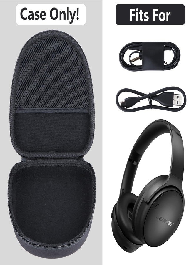 RIYADAone Hard Shell Protective Case Suitable for Bose QuietComfort/QC 45/Ultra/25/35/45 SE Noise Cancelling Headphones (Black) - Image 3