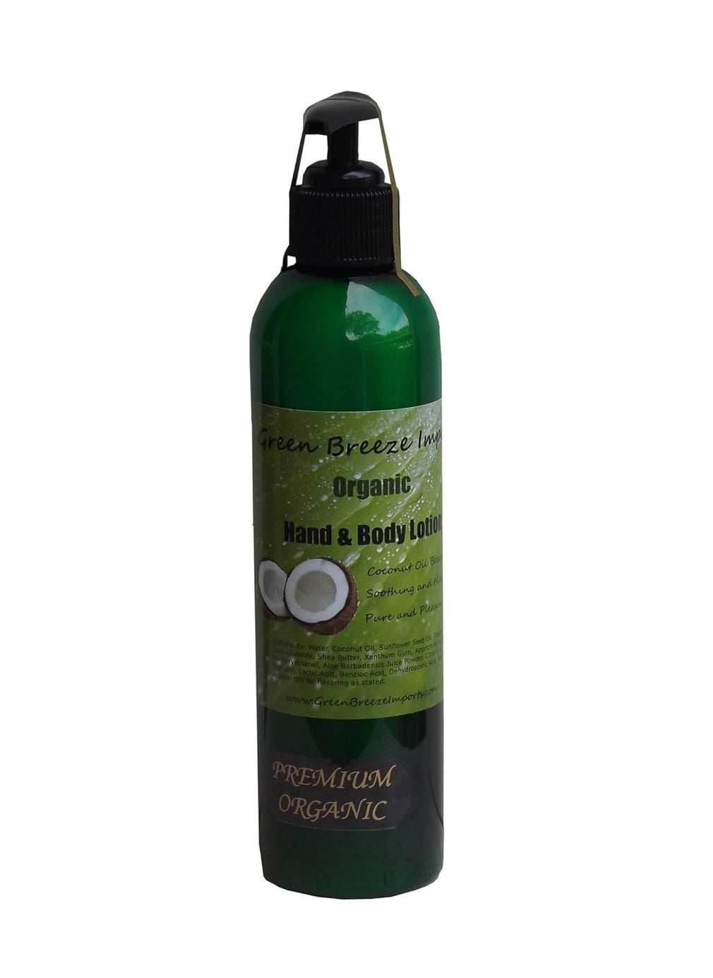 Green Breeze Imports - 8ounce Soothing CitronellaScented Organic Body Lotion - Image 1
