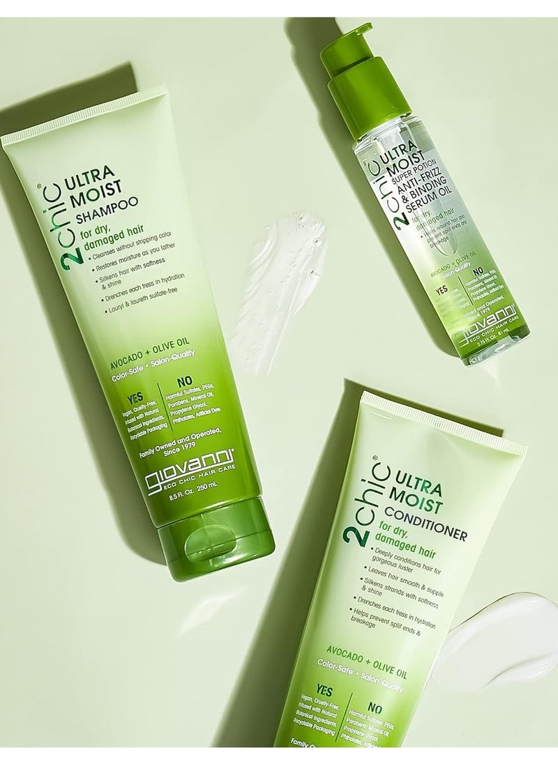 Giovanni 2 Chic - Giovanni 2 Check Ultra Moisturizing Anti-Frizz Oil Serum for Dry, Damaged Hair - 81ml - Image 1