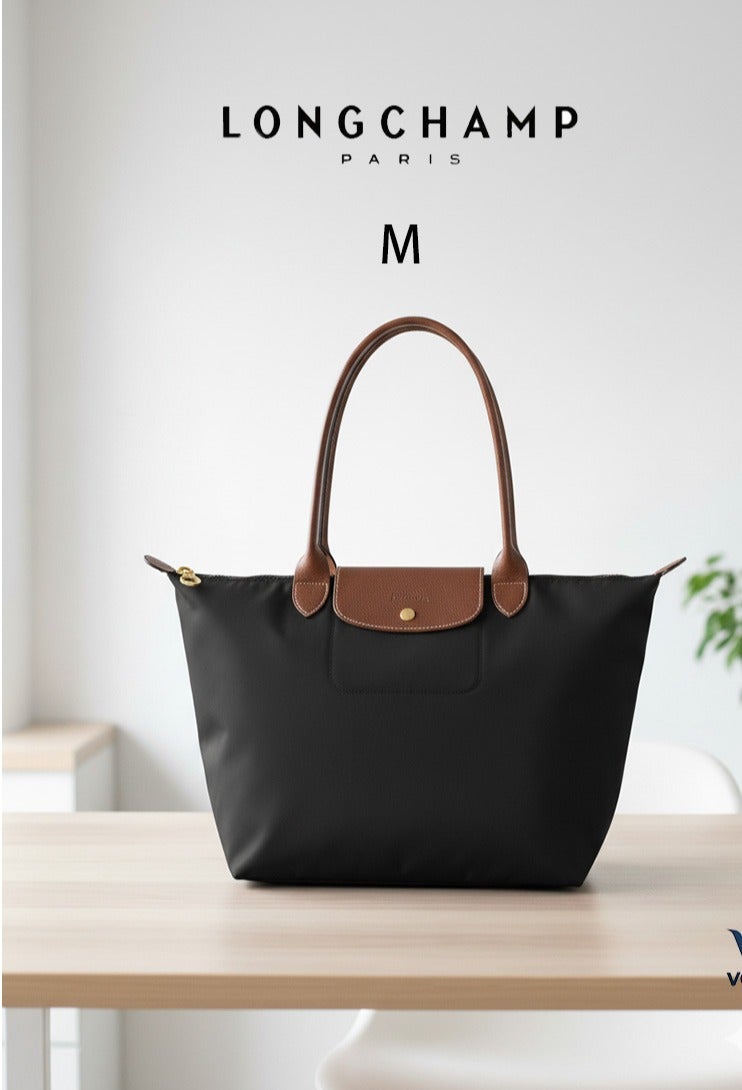 Longchamp Le Pliage  Women's versatile  Black Classic  Medium Camera Bag - Image 1