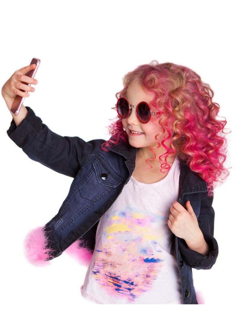 Desire Deluxe Desire Deluxe Hair Chalk for Girls Makeup Kit of 10 Temporary Colour Pens Gifts, Great Toy for Kids Age 5 6 7 8 9 10 11 12 13 Years Old, "Blue,Green,Grey,Pink,Purple  - Image 5