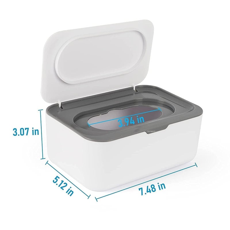 Swejos Swejos Diaper Wipes Dispenser Baby Wipes Case, Baby Wipe Holder Keeps Wipes Fresh, Non-Slip, Easy Open & Close Wipe Container - Image 3