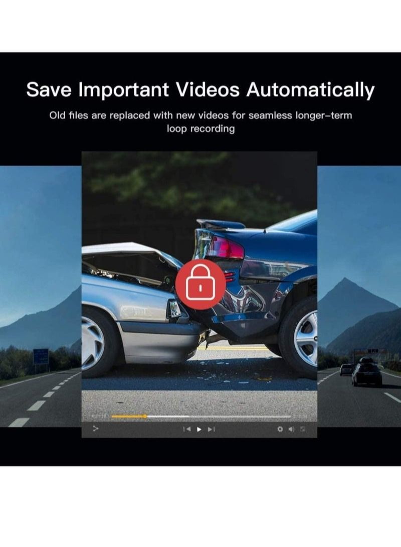 AROAQ Dash Cam Clear Night Vision Motion Detection Full HD 1080P - Image 2