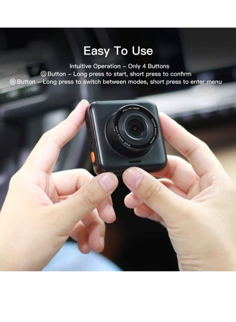 AROAQ Dash Cam Clear Night Vision Motion Detection Full HD 1080P - Image 4