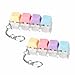 PKRFCJ 2 Pcs Keyboard Fidget 4Key Keyboard Fidget Clicker for Adults Macaron Color Relieve Stress and Anxiety Keychain Accessories Easy to Carry Creative Gifts for Family and Friends - Image 2