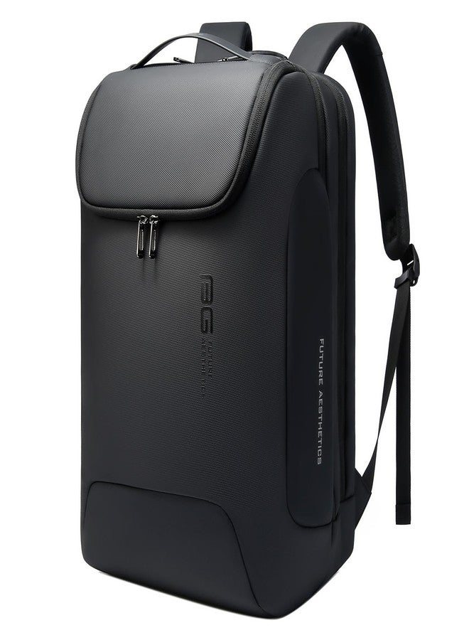 بانجي حقيبة ظهر بانج للكمبيوتر المحمول، حقيبة ظهر للأعمال للرجال والنساء، أسود، بدون قفل + منفذ USB، للكمبيوتر المحمول - Image 1