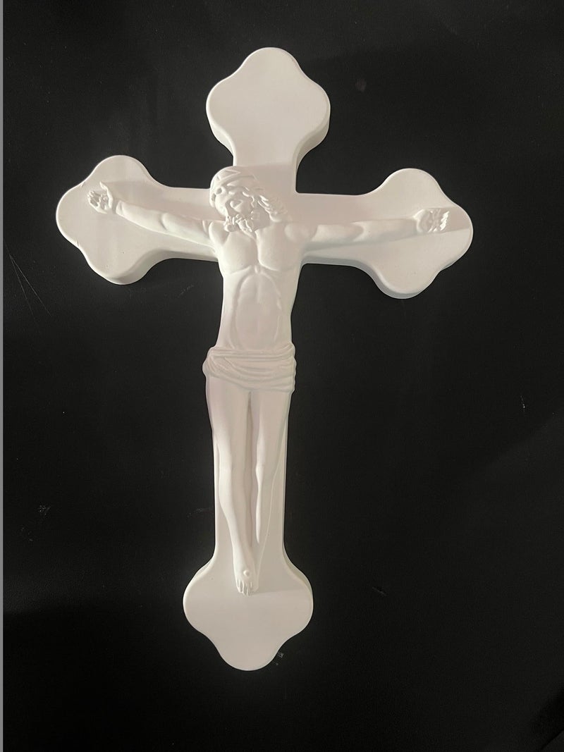 UP TO DATE EGYPT - Jesus Crucifixion Porcelain Cross - Elegant Decor - - Image 5