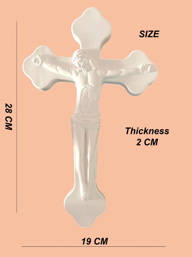 UP TO DATE EGYPT - Jesus Crucifixion Porcelain Cross - Elegant Decor - - Image 2