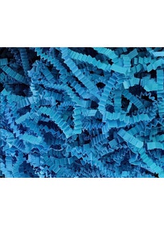 Verahed Crinkled Z Zigzag Pelur Scrap Paper 1000 gr Blue Color 1 kg Blue Paper 
