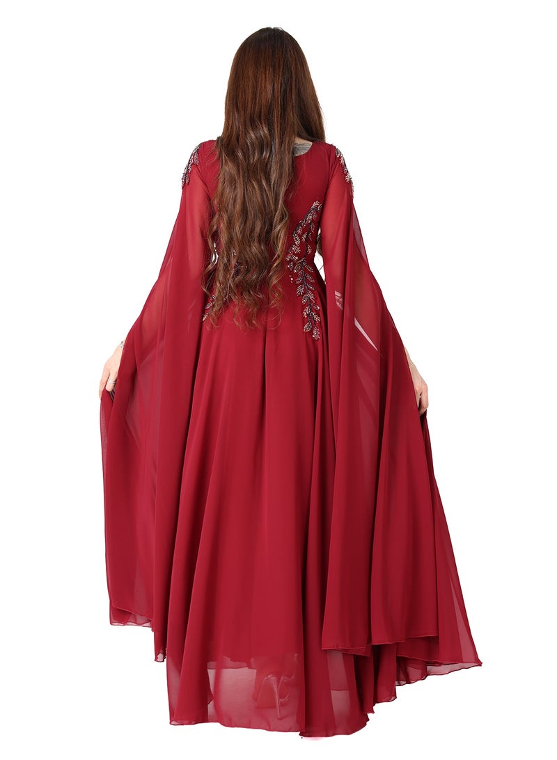 MODERN DESIGNER An elegant evening dress for special occasion with a charming feminine touch that will make you the center of attention whether you are going to a queen's wedding or any special occasion - Image 3