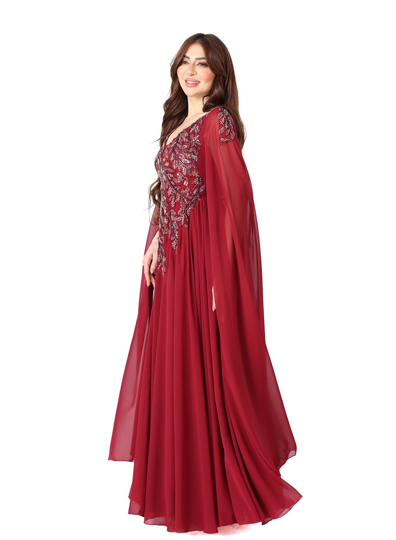 MODERN DESIGNER An elegant evening dress for special occasion with a charming feminine touch that will make you the center of attention whether you are going to a queen's wedding or any special occasion - Image 2