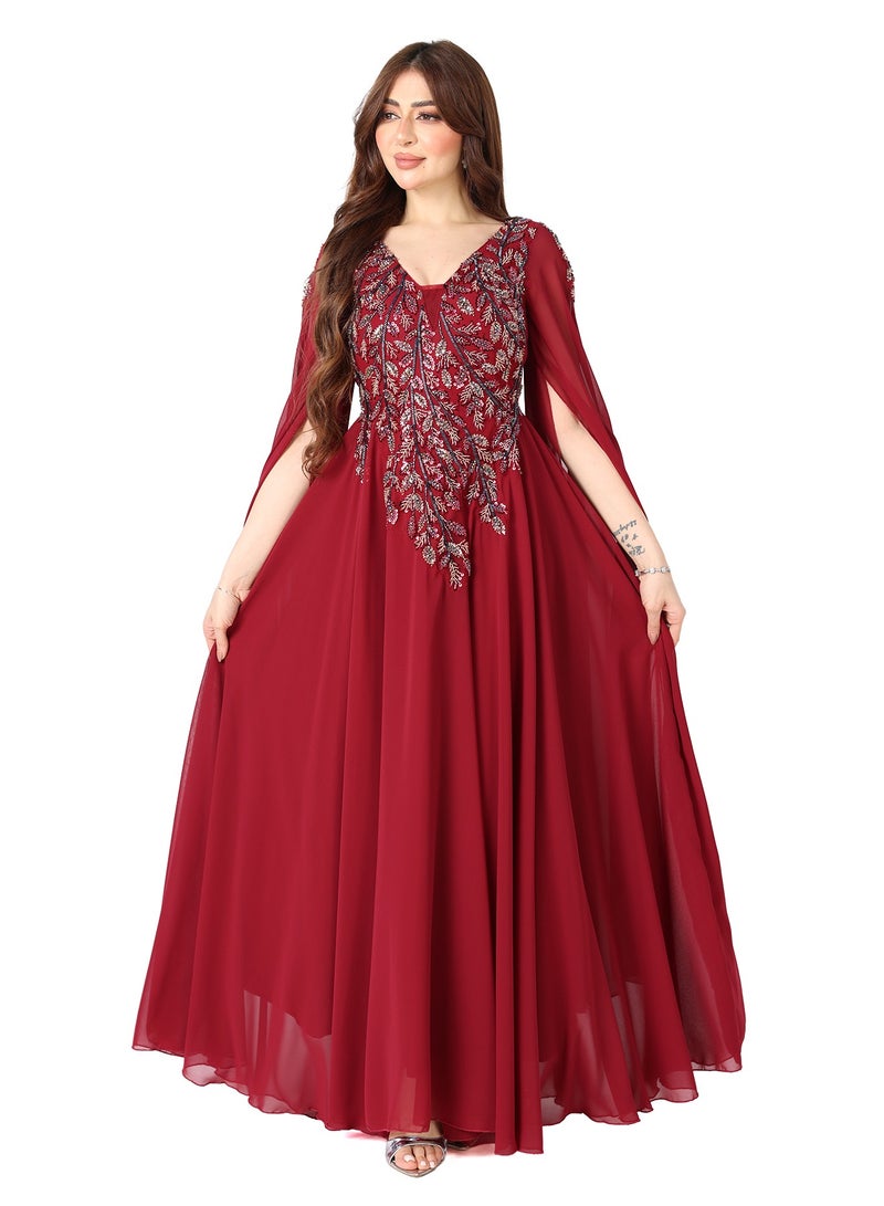 MODERN DESIGNER An elegant evening dress for special occasion with a charming feminine touch that will make you the center of attention whether you are going to a queen's wedding or any special occasion - Image 1