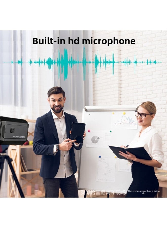 4K HD Live Video Conference Online Class Examination Camera Supports Horizontal Screen And Vertical Screen With Marks-Color:4k 9x Zoom - Image 3