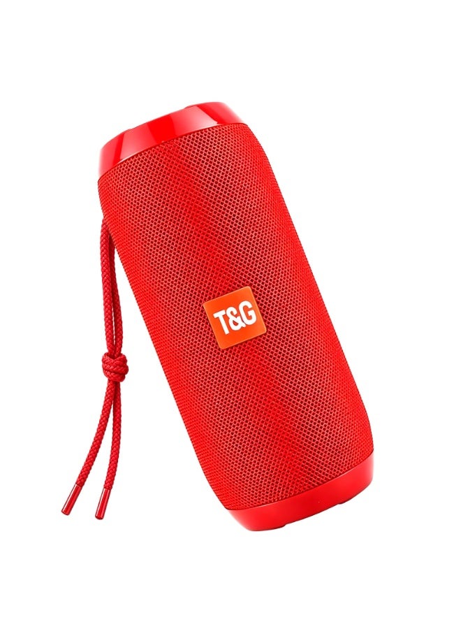 T&G 117 China Red High-Power Portable Wireless Speaker with Dual Speaker, TWS, FM Radio, and Hands-Free Call red - Image 1