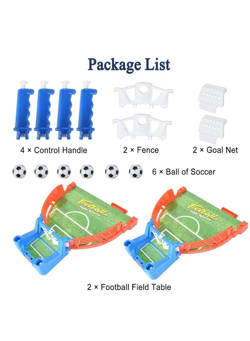 YelaJoy Mini Two-Person Foosball Games, Tabletop Football Soccer Pinball for Indoor Game Room, Table Top Foosball Desktop Sport Board Game for Adults, Kids, Family Game, Night Fun - Image 4