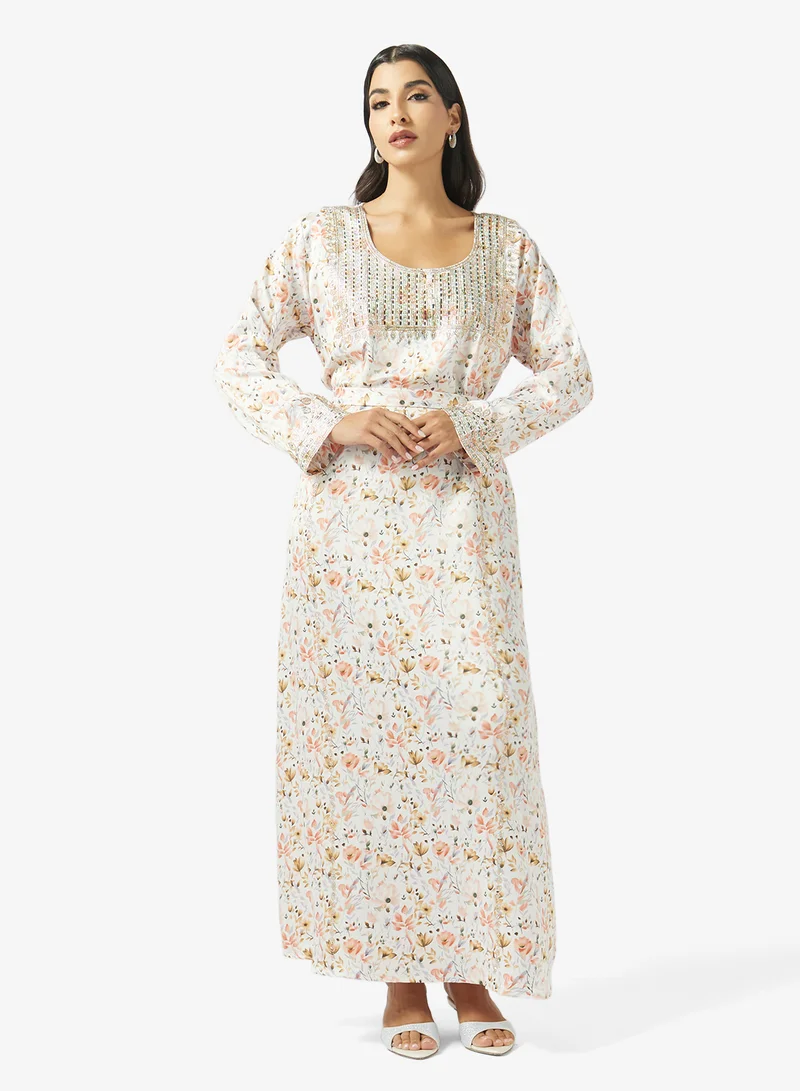 hayas closet Embroidery & Stonework  Jalabiya