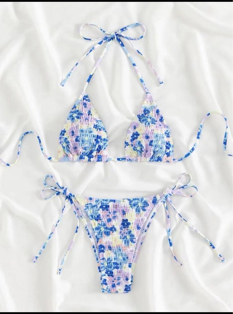 Selling Swimwear Women'S Bikini Printed Strap Split Two-Piece Beach Holiday Outside Swimwear Trade - Image 2