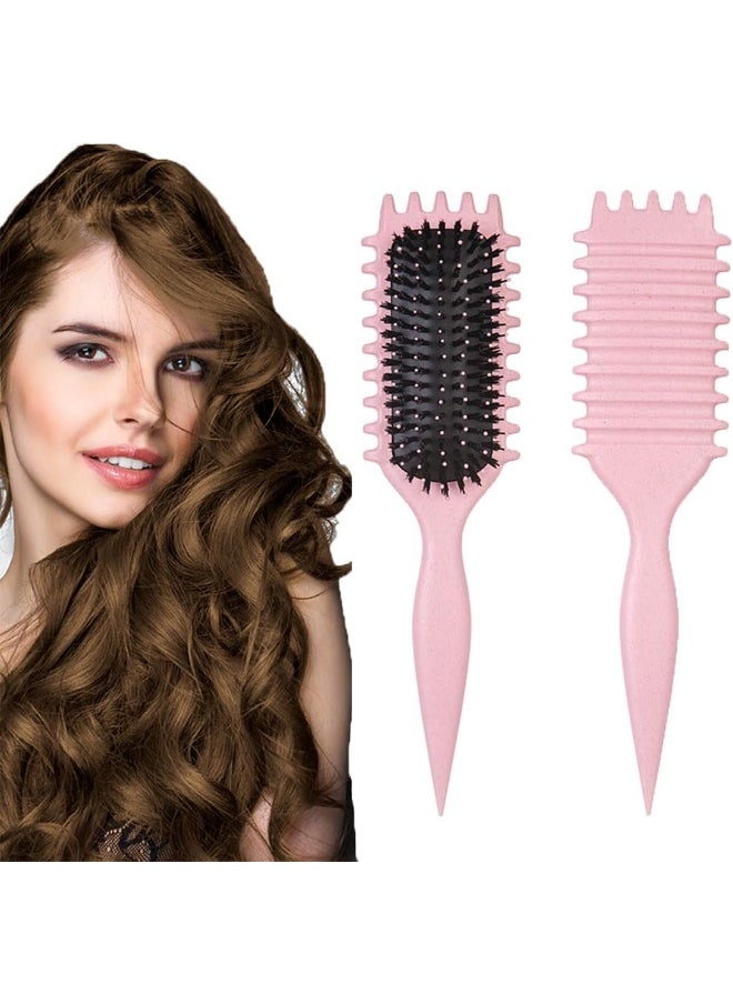 ECVV - ECVV® Bounce Curl Define Styling Brush - Premium Curly Hair Brush, Wet & Dry Detangler, Essential Tool for Shaping & Perfecting Your Curls - Image 1
