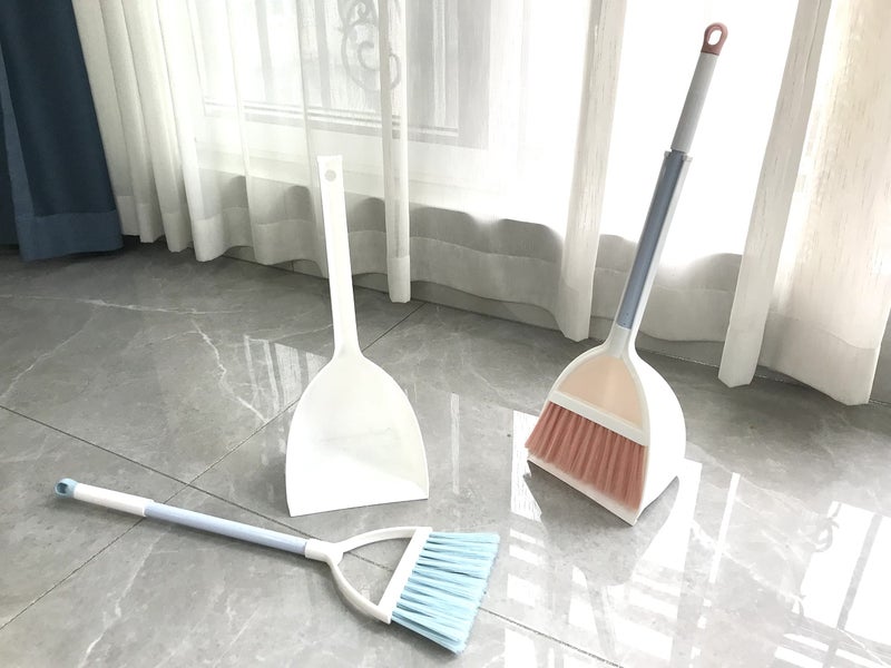 BSMstone Kids Broom and Dustpan Set-Mini Dustpan and Broom for Children Housekeeping Pretend Play Cleaning Tools Set (Pink) - Image 3