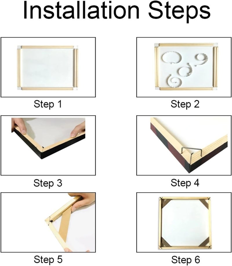 Picture Frames 40x60 50x70 40x50cm Canvas Frame Wooden Frames Wooden Photo Oil Painting Canvas Diamond Painting Canvas Wood Wall Frame(60x80CM) - Image 5