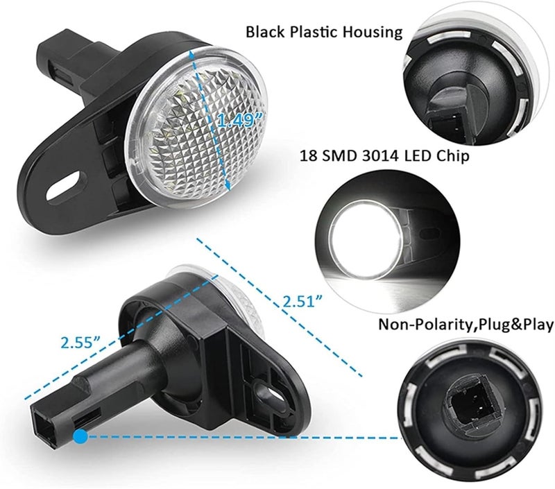 Wivplex LED Interior Courtesy Footwell Lights for Dodge and Jeep - Image 2