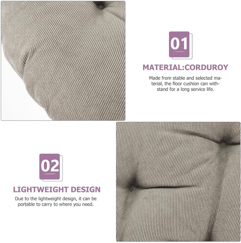Varied size selections ABOOFAN Floor Cushion Meditation Pillow, Thick Corduroy Seat Pad 42cm Diameter, 6-8cm Thick Supportive Floor Pillow for Yoga, Living Room, and Outdoor Seating Anti slip Carefully engineered build Market aligned local stock Gulf standard sizing alternatives Globally popular elegant design Certified stocked merchandise Spec compliant trusted quality Wide range usage design Intra-city fast distribution Easy assemble alternatives Market demand focused build Flexible usage build Regional central warehouse stock All budget friendly options Year round in stock Bug proof seal Public demand affordable quality Long lifespan Trendy flexible practical build Odor free color Budget friendly sizing alternatives Gulf climate fit Individual group scene compatible Local trackable shipment - Image 3