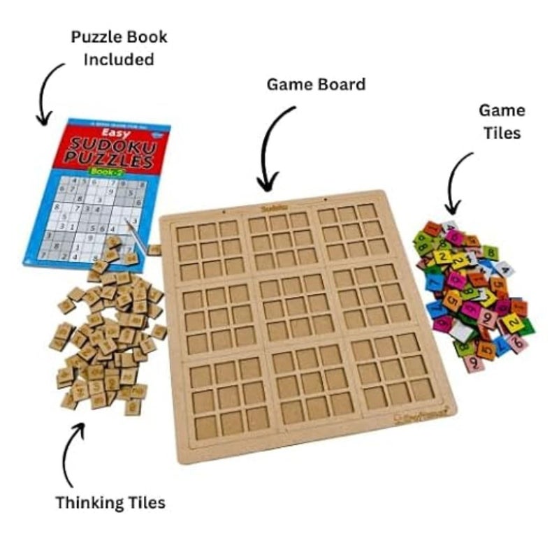 Braintastic Sudoku Board Game for Kids Adults Family Interesting Mind Game for Home Travel Super Fun to Play 2-4 Players Age 8+ Years (Sudoku) - Image 2