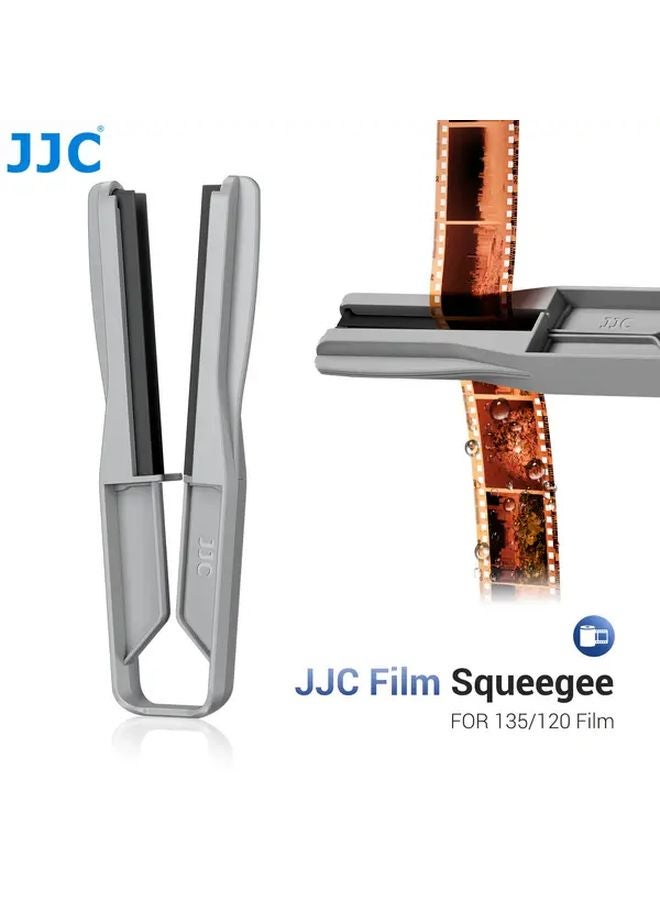 JJC ممسحة فيلم رمادية سوداء لمقاس 35 ملم و 120 - شفرة سيليكون احترافية ماسحة - Image 2