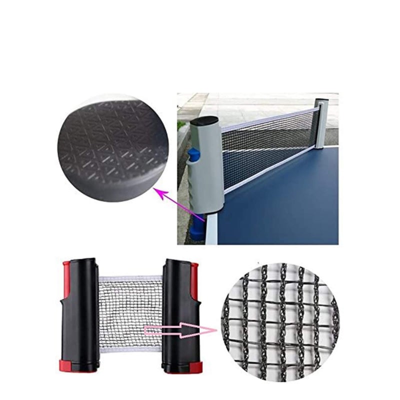 SOLARAE شبكة تنس طاولة قابلة للسحب محمولة / ملحق بديل لكرة الطاولة - Image 5