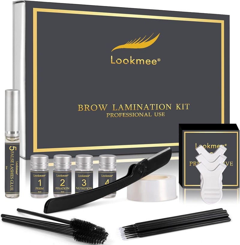 Lookmee Eyebrow Lamination Kits, Professional Instant Eyebrow Lift Kit, At Home DIY Long Lasting Eyebrow Perming Kit for Fuller and Messy Eyebrows - Image 1