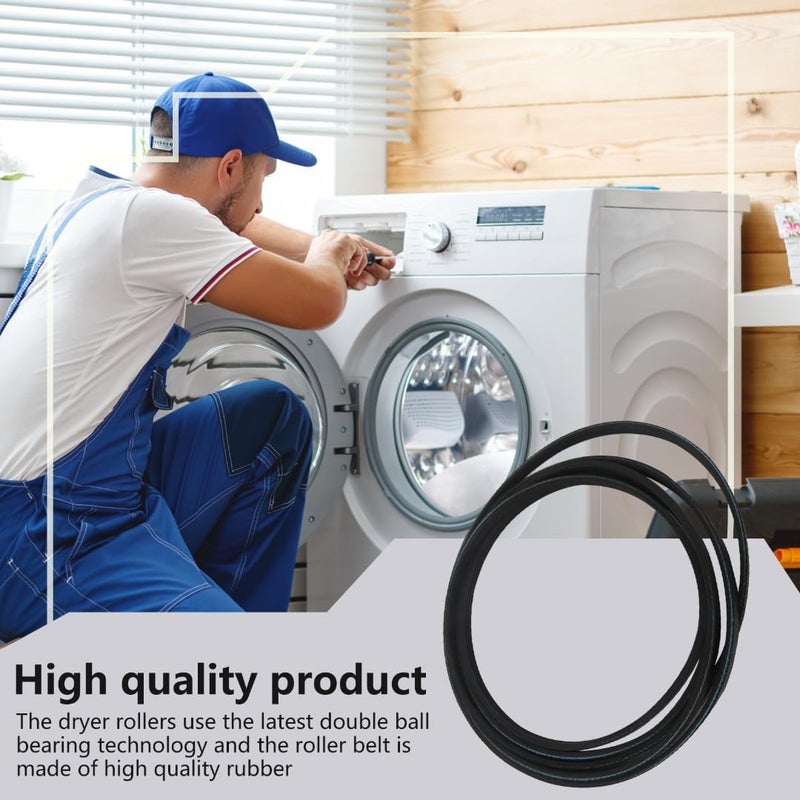 Dust tight seal 2 Pack 341241 8066065 Dryer Drum Belt Replacement by Bedaily Fit for Estate Dryers EGD4400TQ0 EGD4400VQ0 EGD4400WQ0, Replaces 3392665, 3394651, 3399844, 341241, 14210003, 26000349533, 529597 Reliable durability Wear resistant Multi-price design picks Non sticky surface Multi-market varied design options Low wear optimized build Economical varied design options Daily repeated use trusted quality Globally engineered build Adjustable build Light precision processed material Varied dimensions Multiple design variants Flexible use switching Modern look Intercity storage hub Public demand affordable quality Gulf market trial optimized design Consistent single item quality Affordable fast purchase options Market aligned local stock Modern practical shape Versatile application Transit & use compatible - Image 4