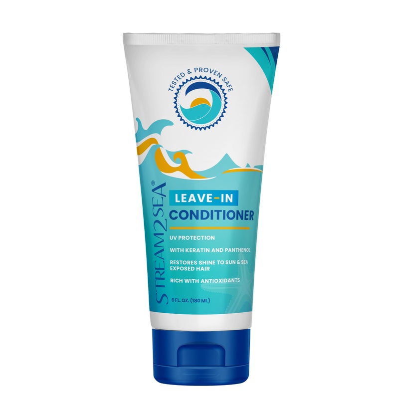 STREAM 2 SEA Leave-In Hair Conditioner Detangles & Replenish Hair Moisture Natural Reef Safe Formula - Sulfate and Paraben Free with UV Protection by Stream2Sea - Image 1