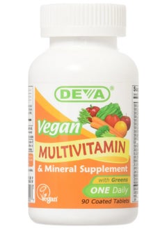 Deva Vegan Vitamins Daily Multivitamin & Mineral Supplement 90 Tablets (Pack Of 1)  - Image 1